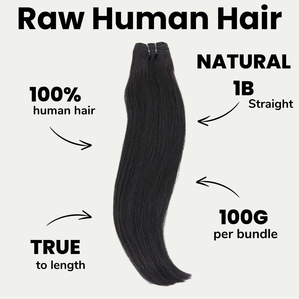 Raw Vietnamese Straight 100% Human Hair Bundles by Private Label