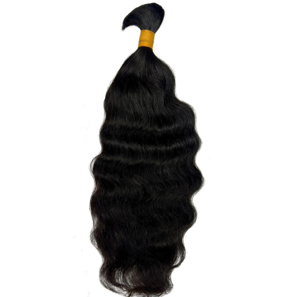 Raw Indian Curly Bulk 100% Human Braiding Hair by Private Label