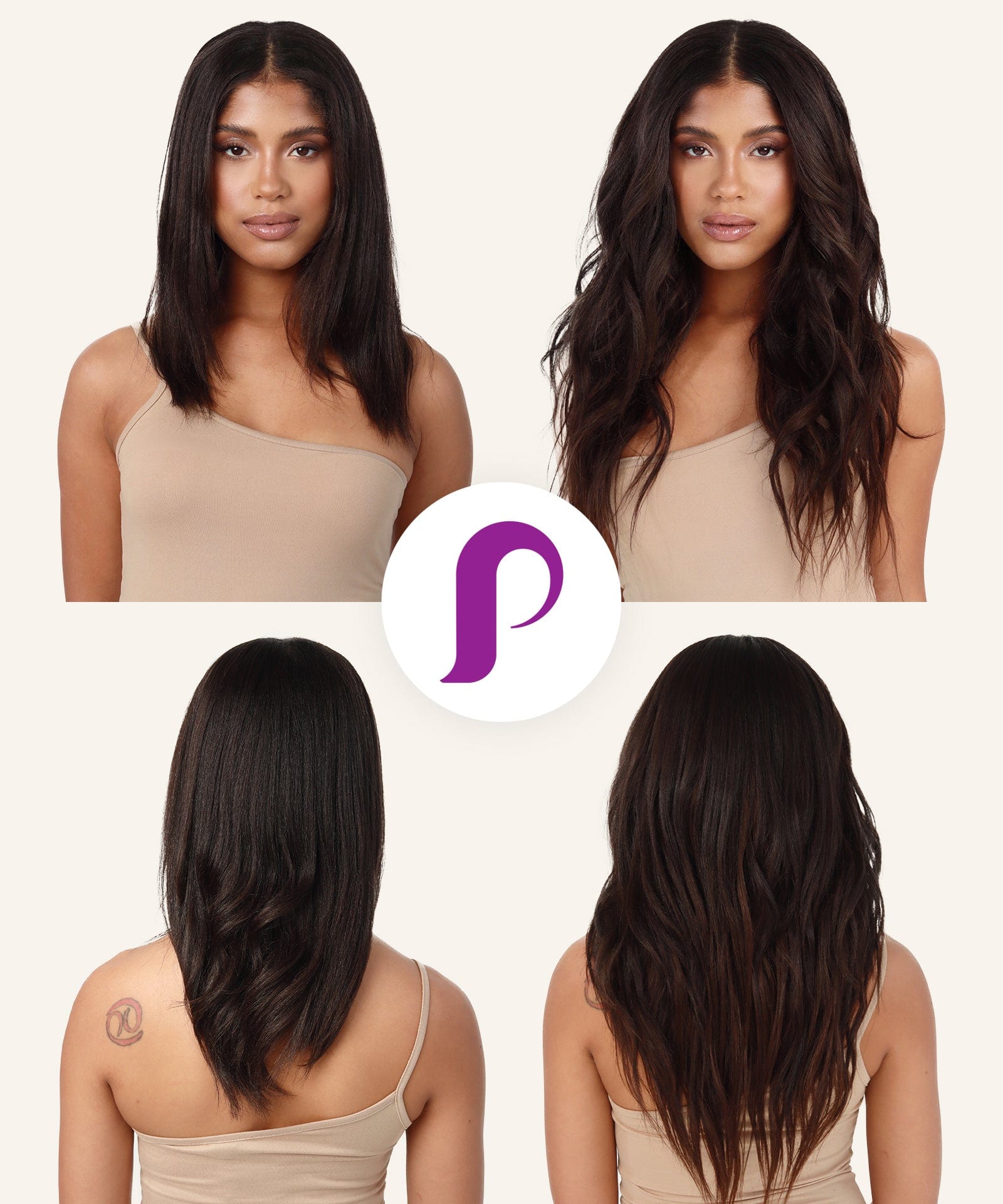Relaxed Straight Classic Clip-In Hair Extensions by Perfect Locks