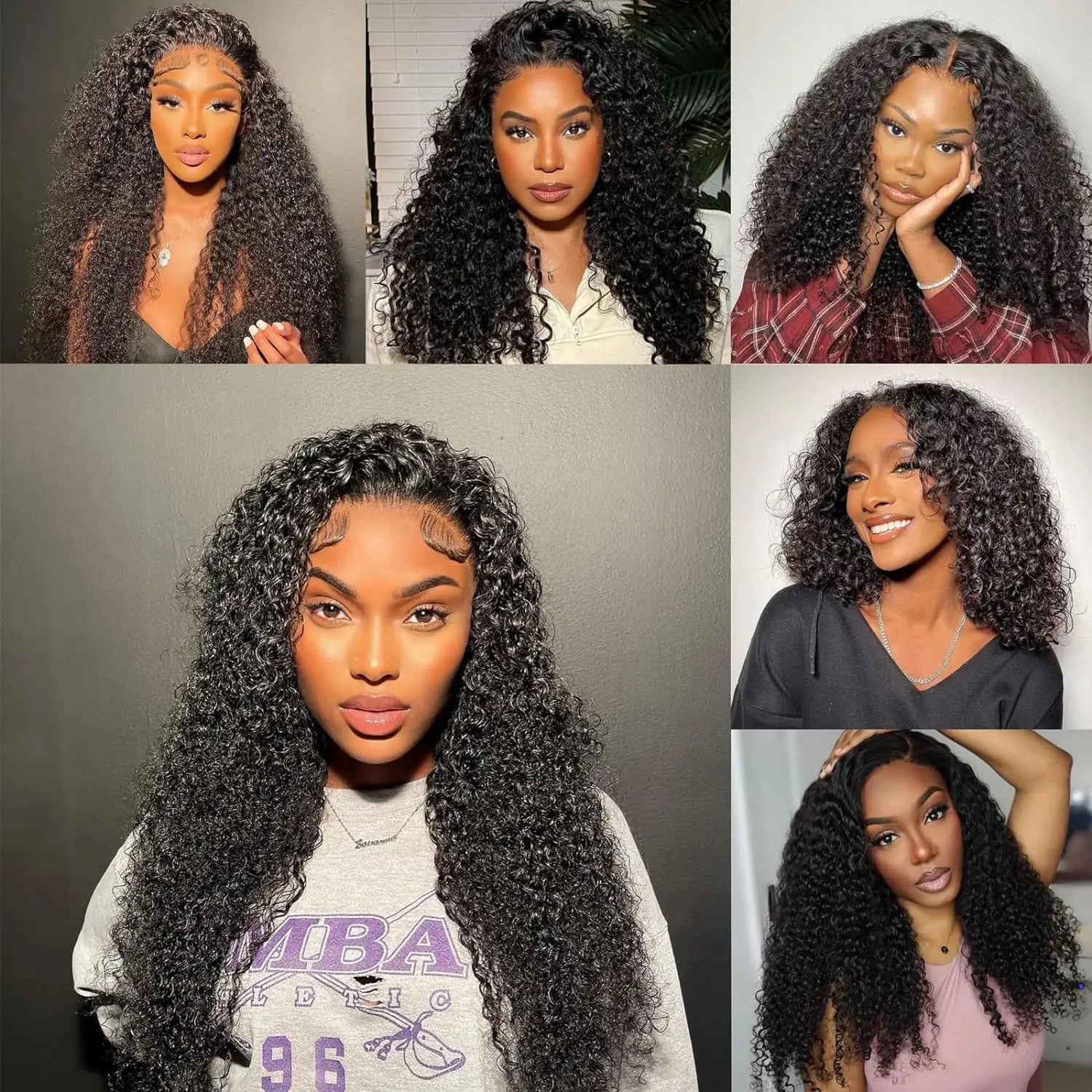 Double Drawn Kinky Curly HD Lace Frontal Wig | High Density Human Hair by Luxegan