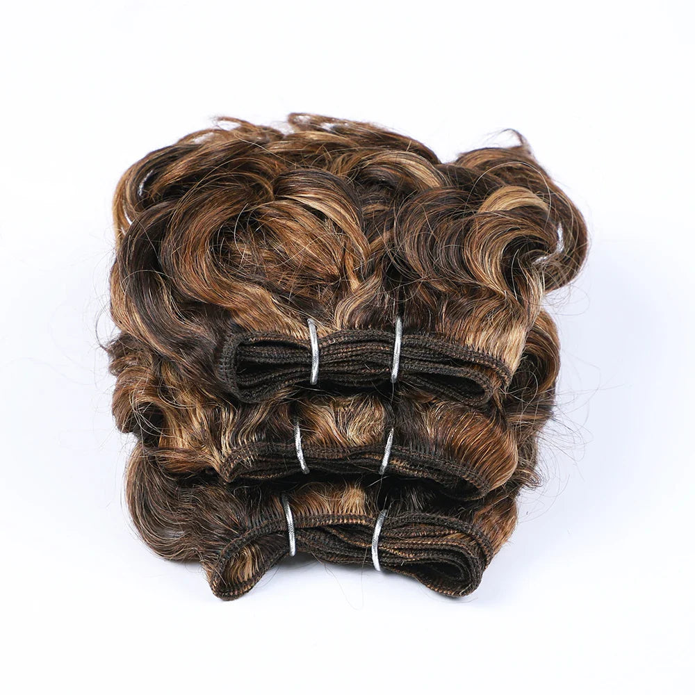 Brazilian Jerry Curly Human Hair Bundles | Natural Romance Curl Remy Weave (100g) by Luxegan