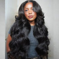 Brazilian Body Wave T-Part Lace Wig | Transparent Human Hair (Glueless, On Sale Clearance) by Luxegan
