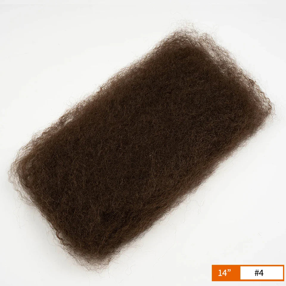 Rebecca Afro Kinky Bulk Human Hair for Braiding | Remy Virgin Brazilian Extensions (Multi-Color) by Luxegan