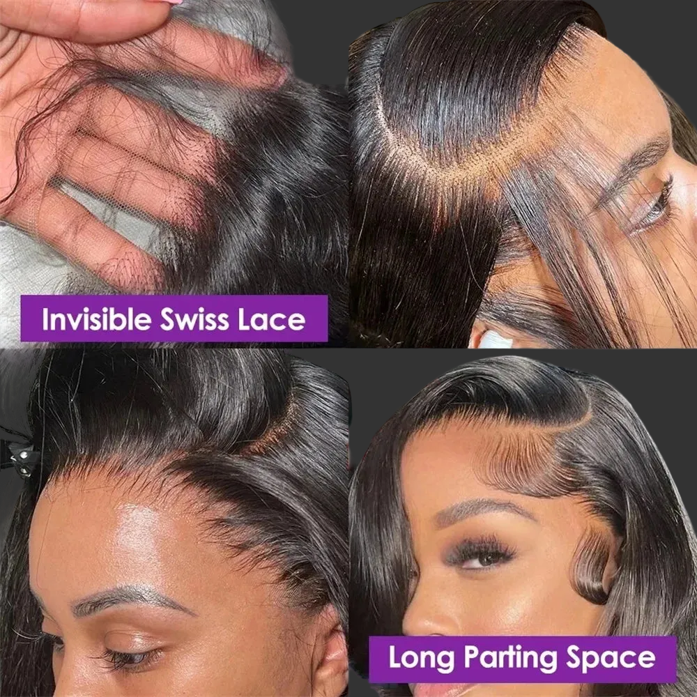 Brazilian Body Wave 13x6 / 360 HD Transparent Lace Front Wig | Pre-Plucked 13x4 Lace Frontal Human Hair Wig for Women by Luxegan