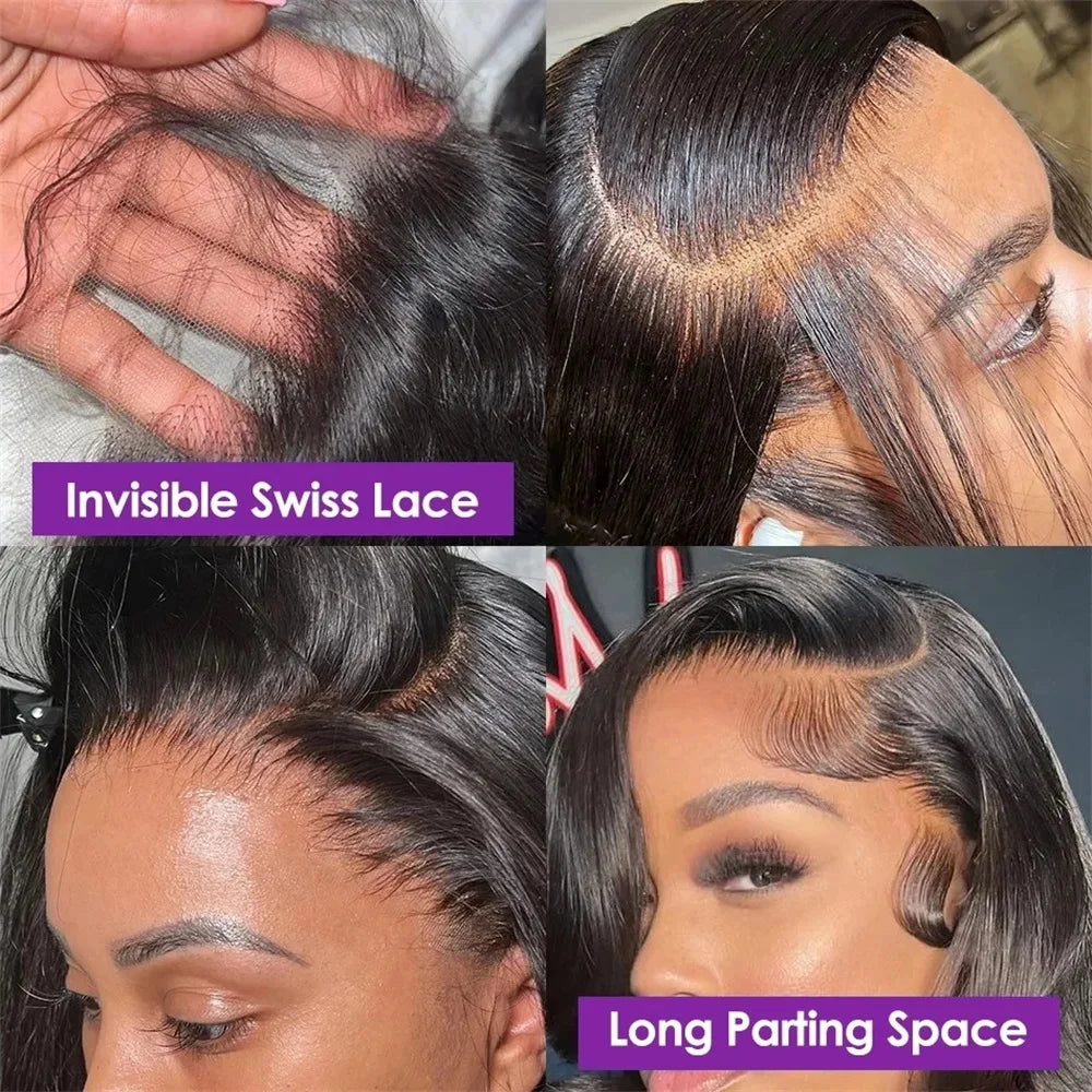 Brazilian Body Wave 13x6 / 360 HD Transparent Lace Front Wig | Pre-Plucked 13x4 Lace Frontal Human Hair Wig for Women by Luxegan