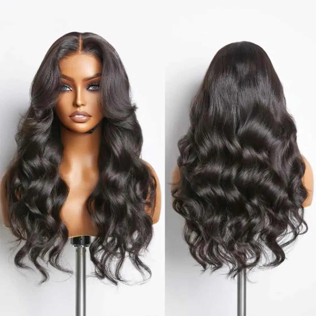 180% Density Silk Base Full Lace Human Hair Wig | Body Wave Brazilian Remy | Glueless by Luxegan