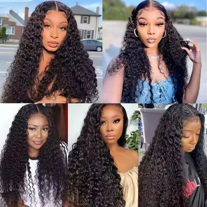 250% Density 3C 4A Burmese Curly HD Lace Frontal Wig | Transparent Lace Human Hair by Luxegan