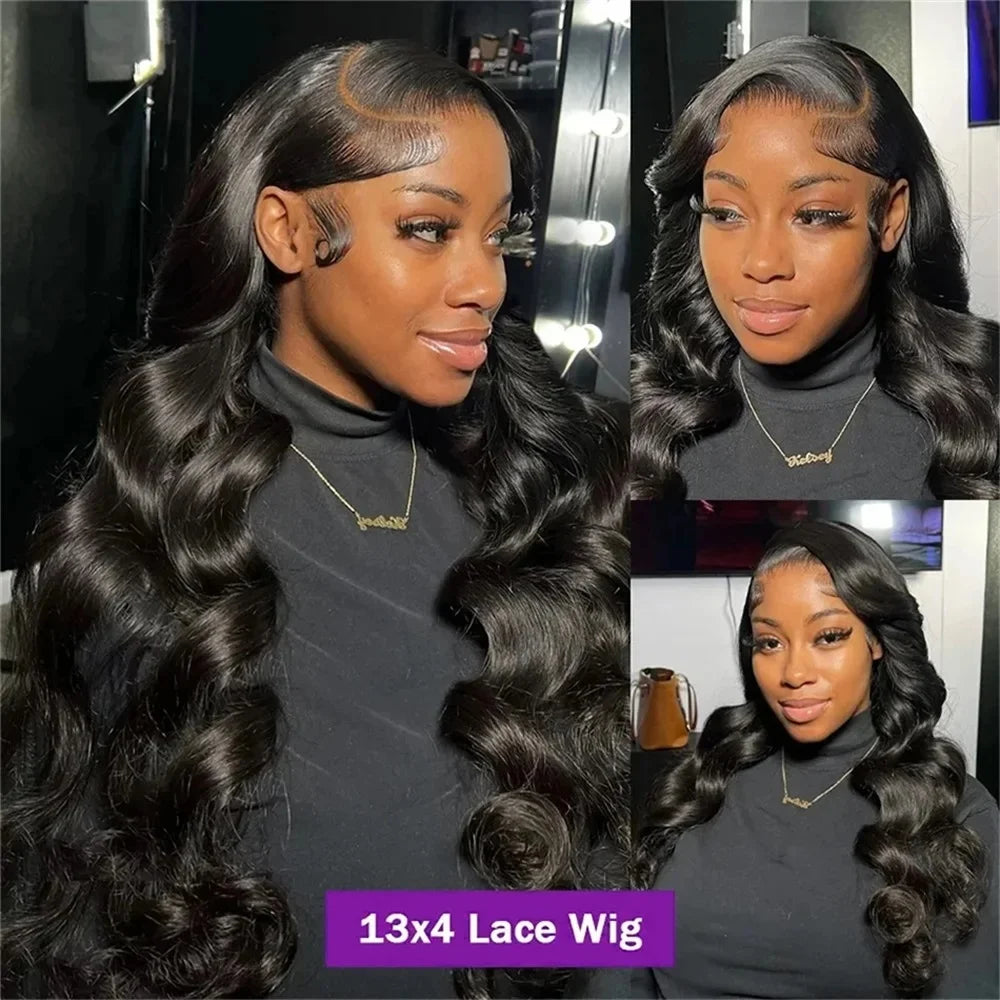 Brazilian Body Wave 13x6 / 360 HD Transparent Lace Front Wig | Pre-Plucked 13x4 Lace Frontal Human Hair Wig for Women by Luxegan
