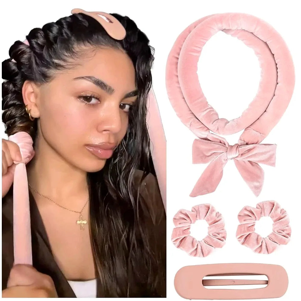 Heatless Curling Rod Headband | No Heat Hair Curler for Soft Overnight Curls by Game On Interactive LLC (OnlyTenBucks.com)