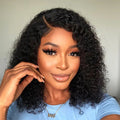 12A Kinky Curly Bob Wig | Glueless 13x4 Lace Frontal Wig | Brazilian Remy Hair by Luxegan