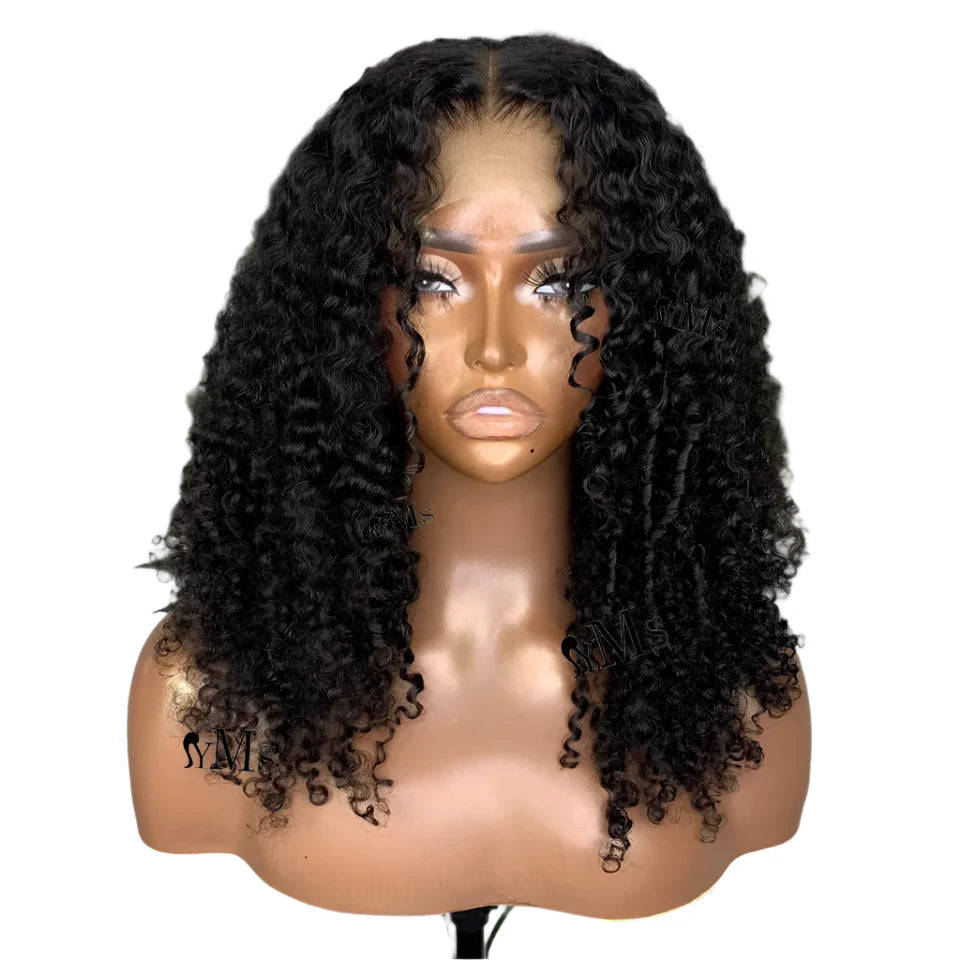 3C 4A Premium Virgin Burmese Curly Lace Frontal Wig | 250% Density by Luxegan