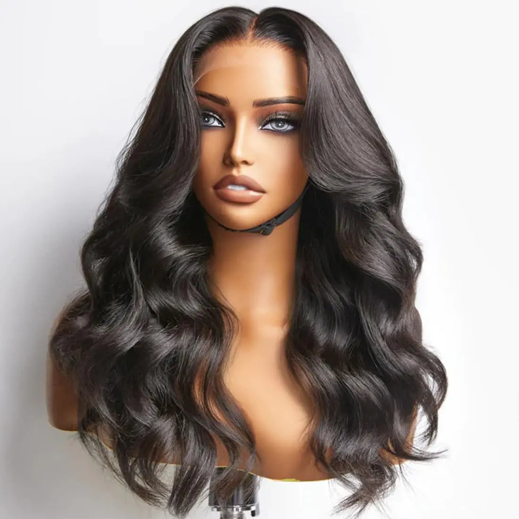 180% Density Silk Base Full Lace Human Hair Wig | Body Wave Brazilian Remy | Glueless by Luxegan