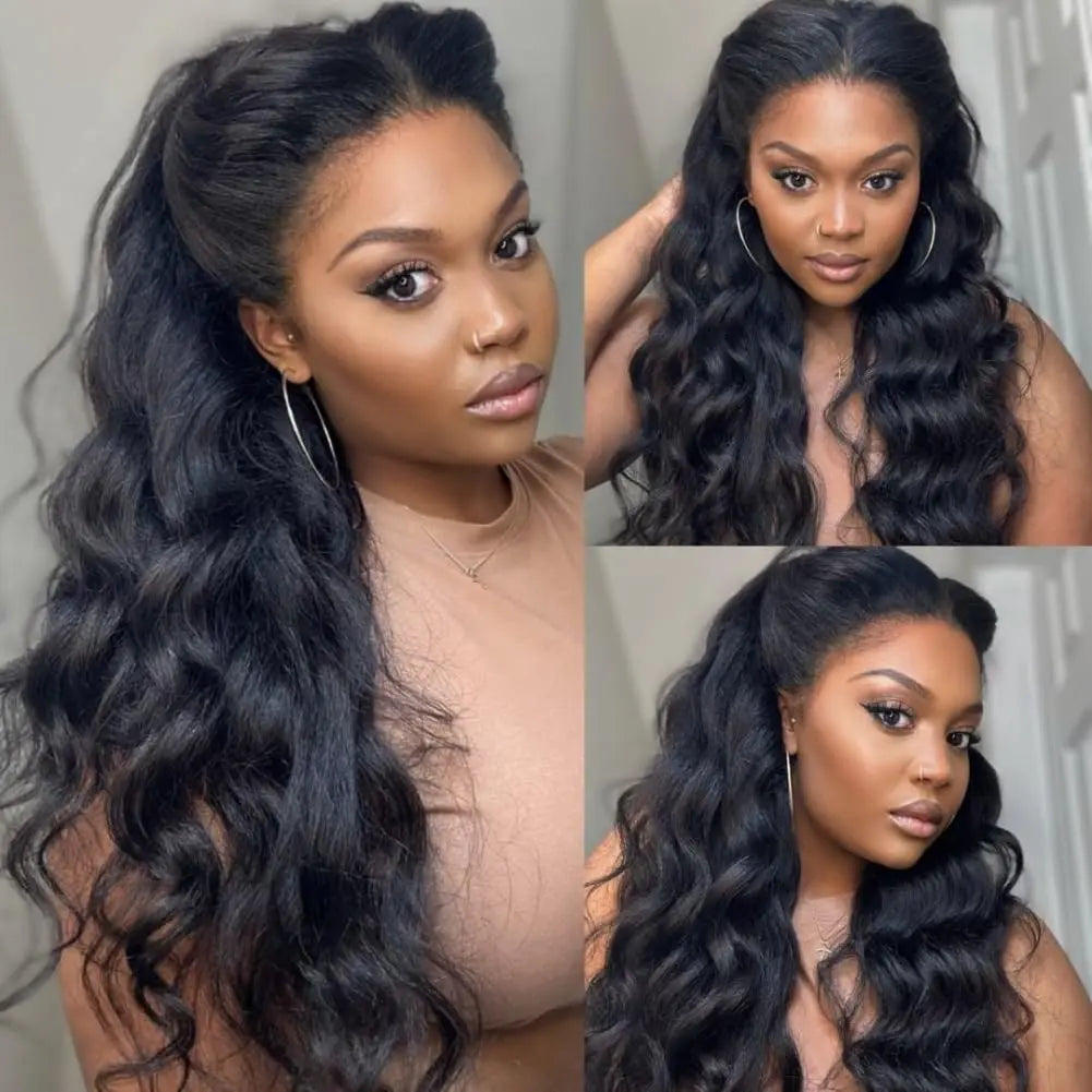 180% Density Silk Base Full Lace Human Hair Wig | Body Wave Brazilian Remy | Glueless by Luxegan