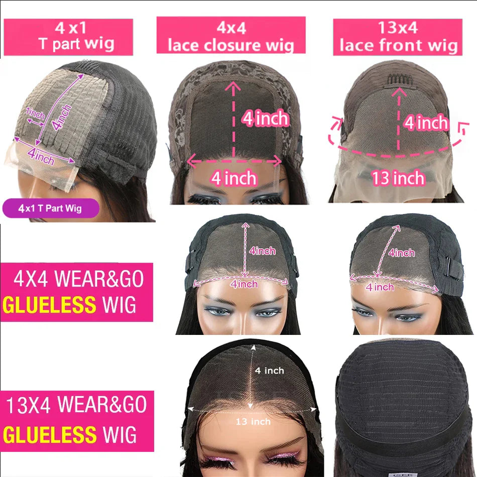180% Density 13x4 Bone Straight Bob Wig | Brazilian Remy Hair | Transparent Lace Frontal Wig by Luxegan