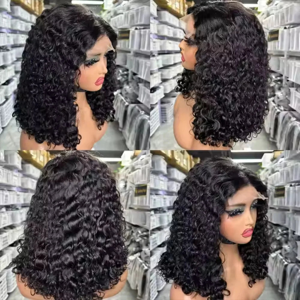 250% Density 3C 4A Burmese Curly HD Lace Frontal Wig | Transparent Lace Human Hair by Luxegan
