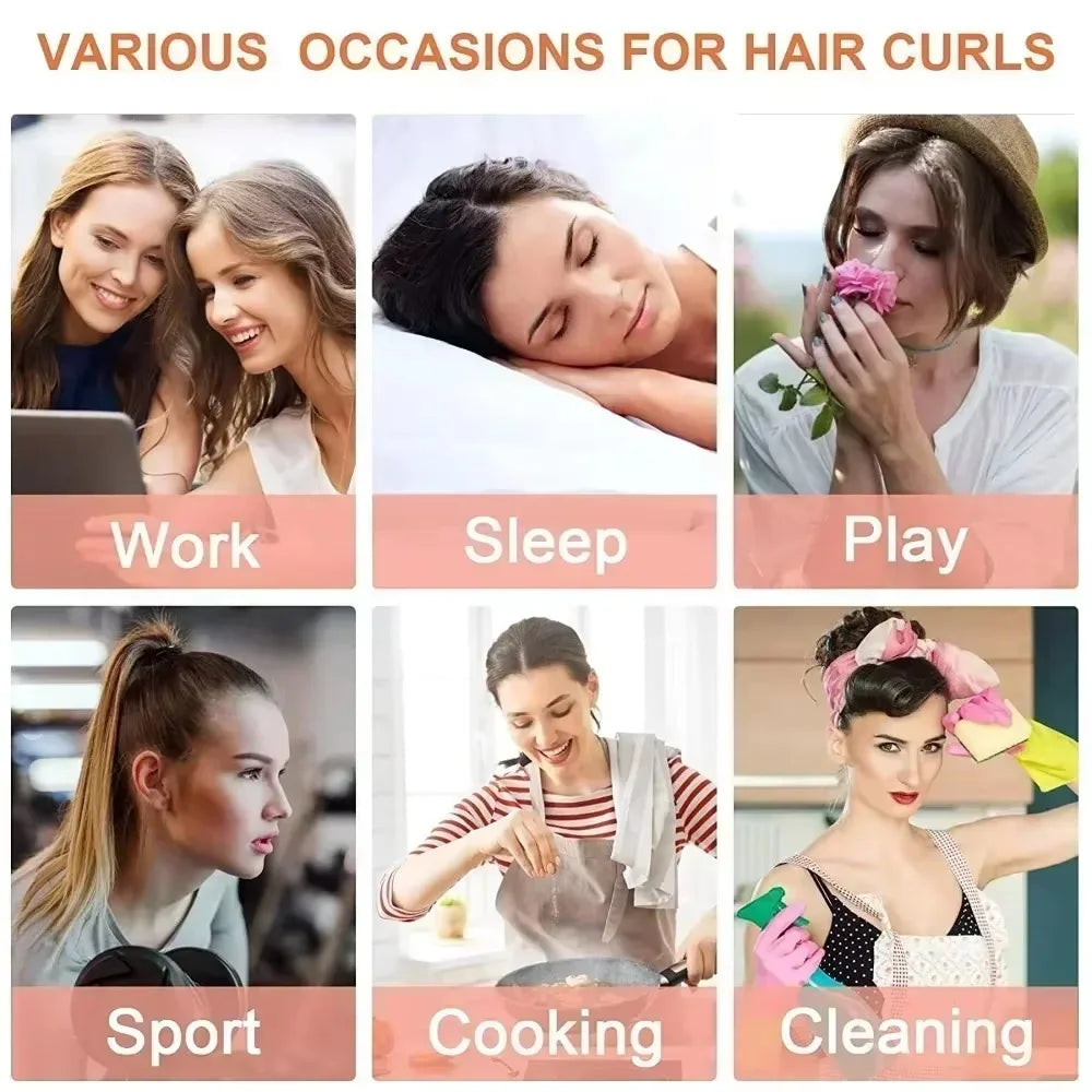 Heatless Curling Rod Headband | No Heat Hair Curler for Soft Overnight Curls by Game On Interactive LLC (OnlyTenBucks.com)