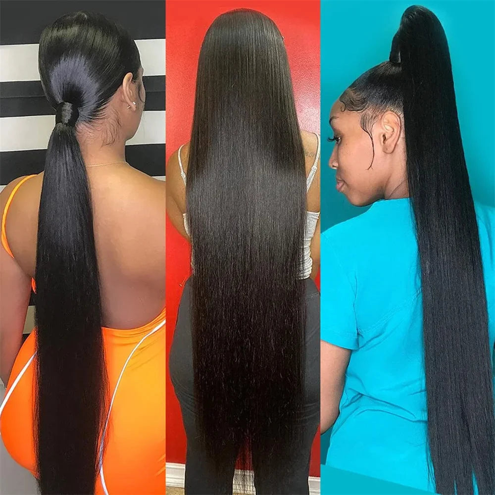 8-32 Inch Bone Straight Brazilian Remy Human Hair Weave Bundles | Natural Color 12A | 1, 3, or 4 Bundles by Luxegan