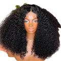 Double Drawn Kinky Curly HD Lace Frontal Wig | High Density Human Hair by Luxegan