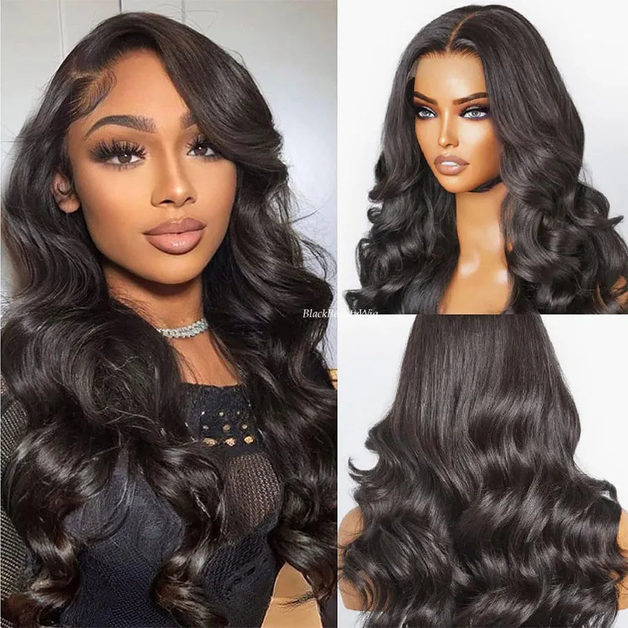 180% Density Silk Base Full Lace Human Hair Wig | Body Wave Brazilian Remy | Glueless by Luxegan