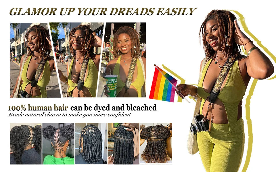 Afro Kinky Bulk Braiding Hair Extensions | 100% Human Hair | Lightweight & Natural Colors | 50g/Pack by Luxegan