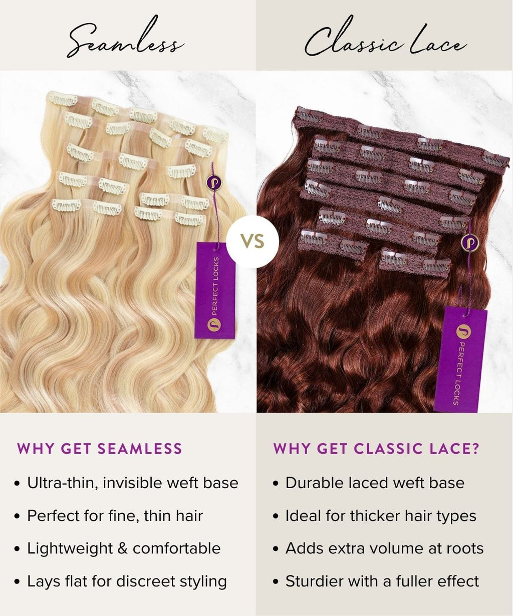 Curly Seamless Clip-In Hair Extensions by Perfect Locks