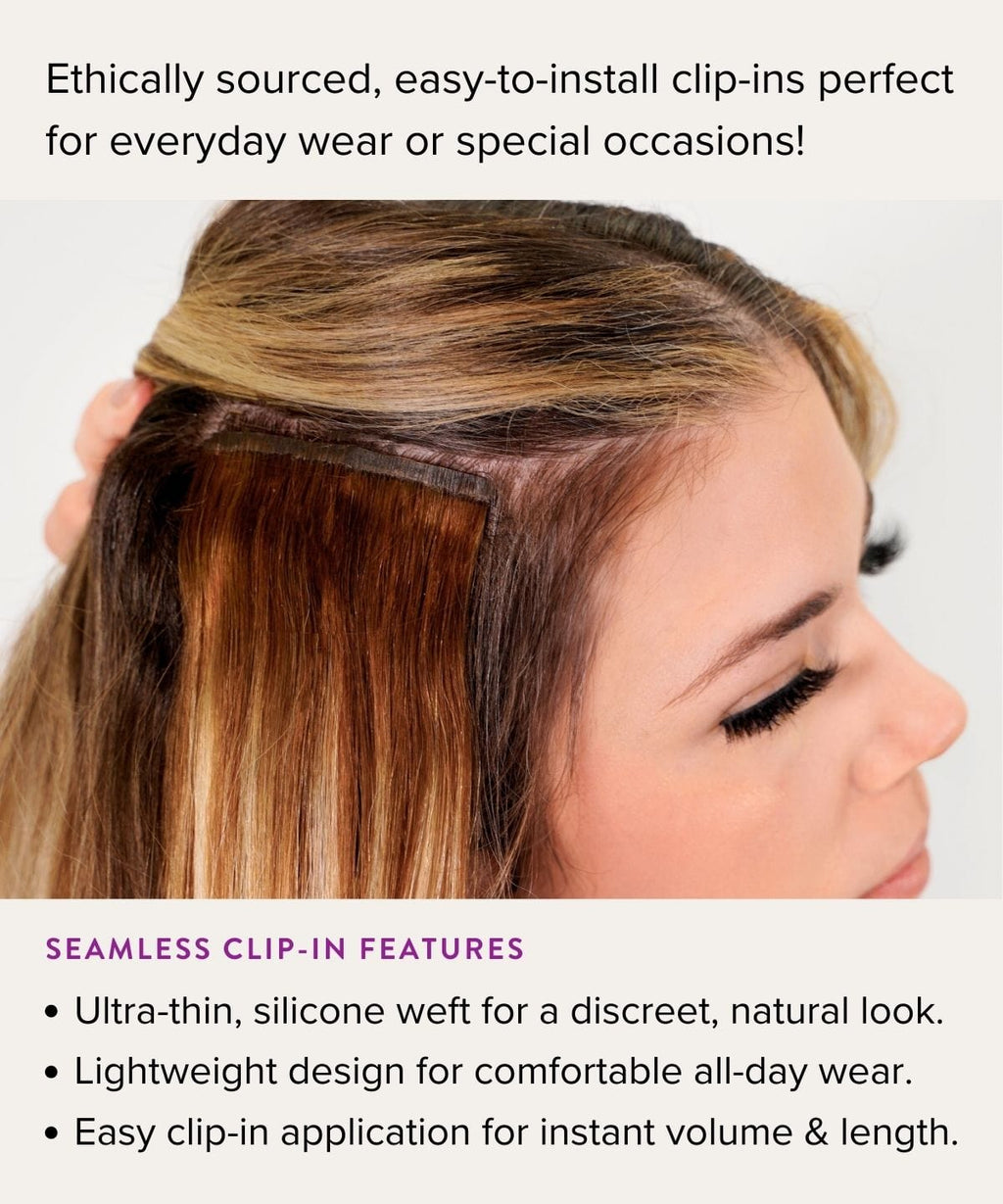 Curly Seamless Clip-In Hair Extensions by Perfect Locks