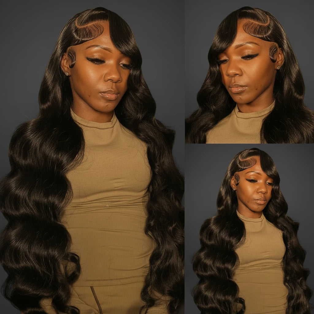 Brazilian Body Wave 13x6 / 360 HD Transparent Lace Front Wig | Pre-Plucked 13x4 Lace Frontal Human Hair Wig for Women by Luxegan