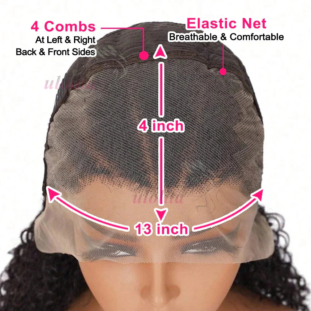 Kinky Curly Braided Bun Wig | 13x4 Lace Front | Human Hair | Remy | 210 Density by Luxegan