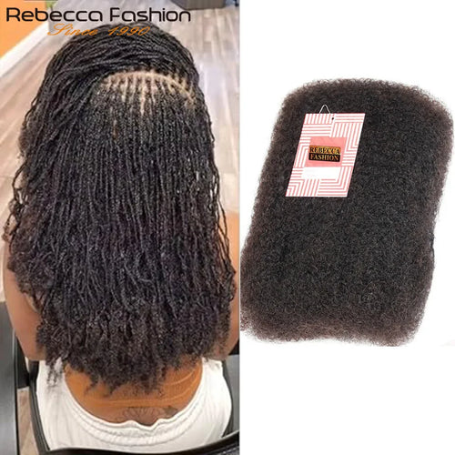 Afro Kinky Bulk Braiding Hair Extensions | 100% Human Hair | Lightweight & Natural Colors | 50g/Pack by Luxegan