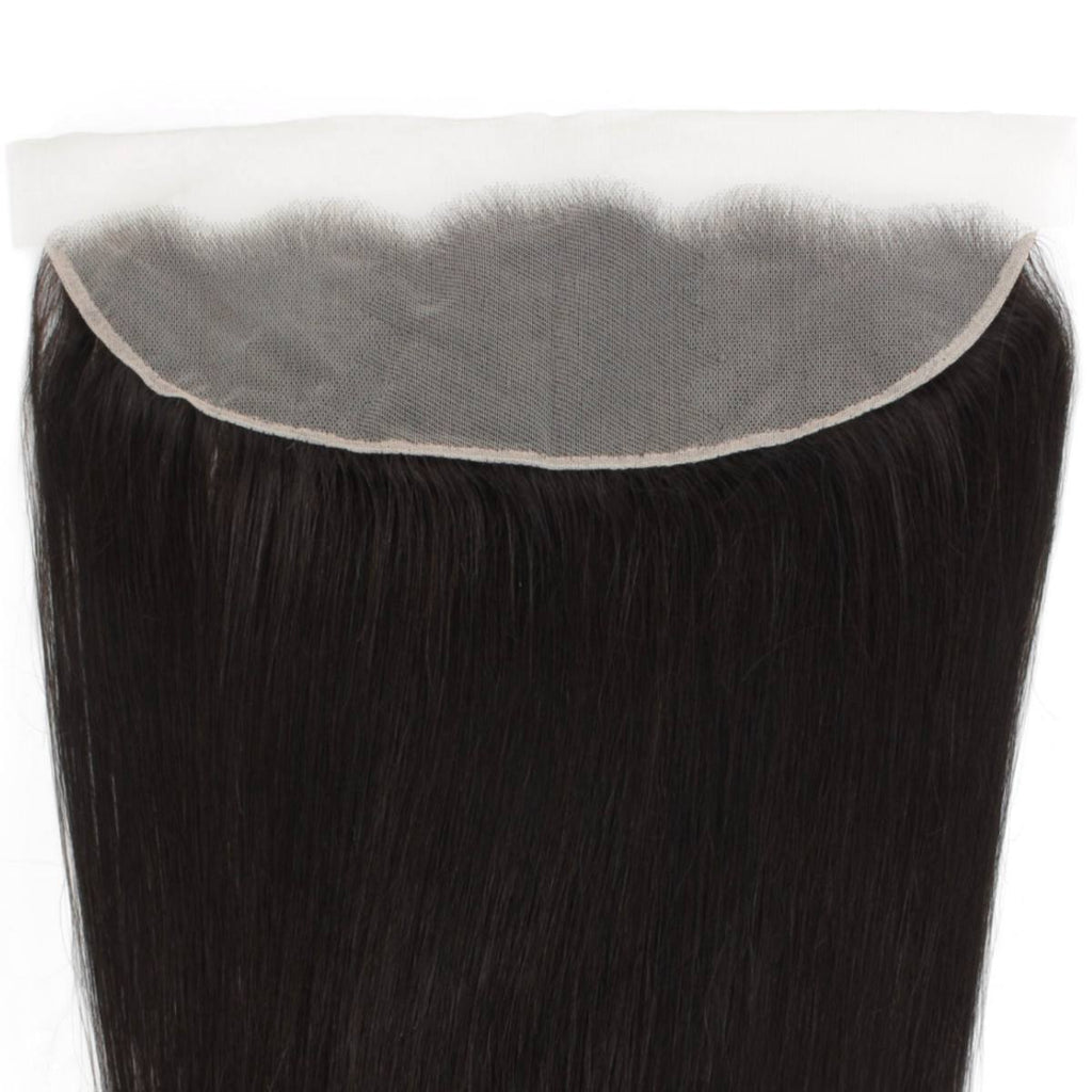 Brazilian Straight 13x4 Transparent Lace Human Hair Frontal by Private Label