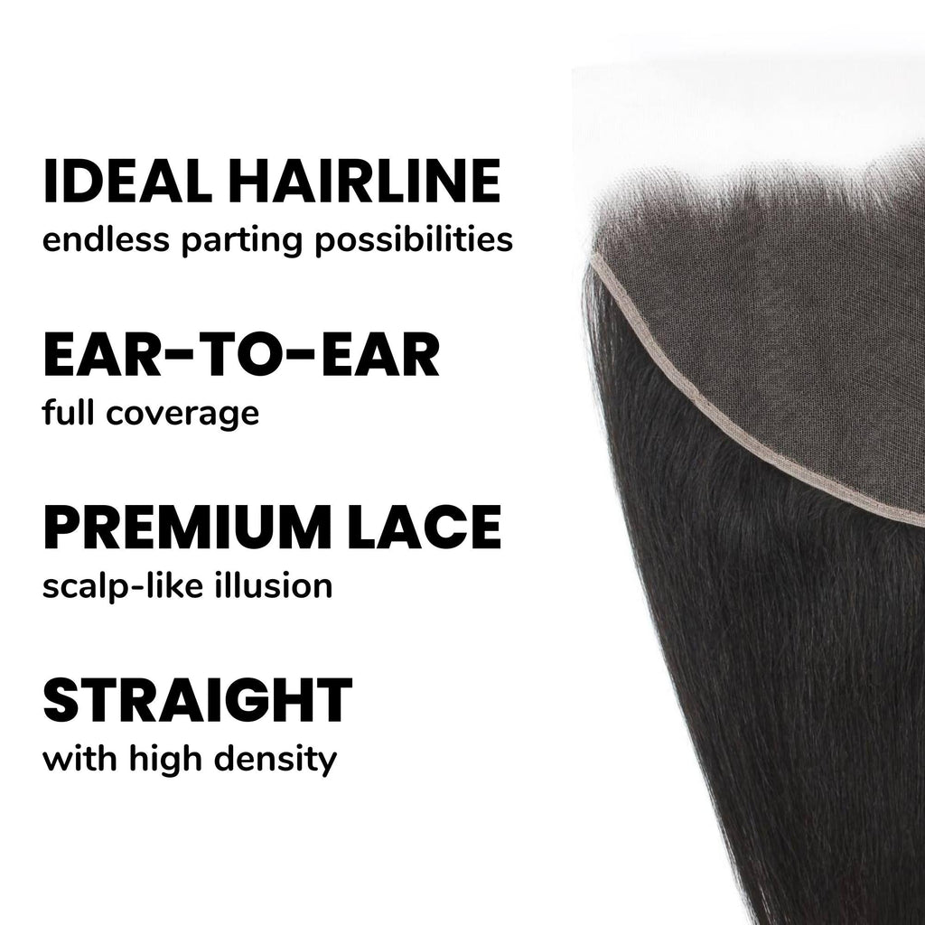 Straight 13x6 HD Lace Human Hair Frontal by Private Label