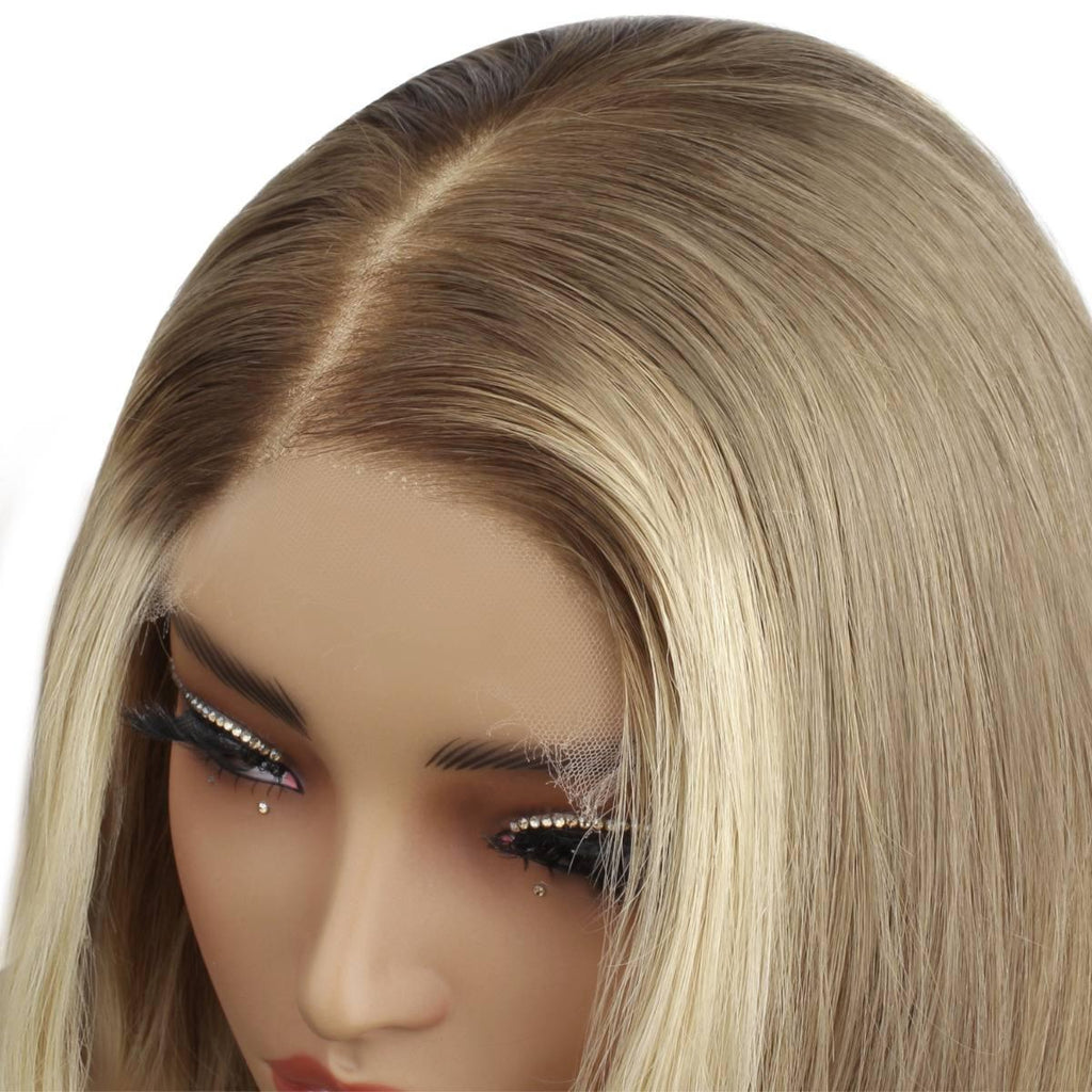 Taylor Glueless 5x5 HD Lace Professionally Colored 100% Human Hair Closure Wig by Private Label