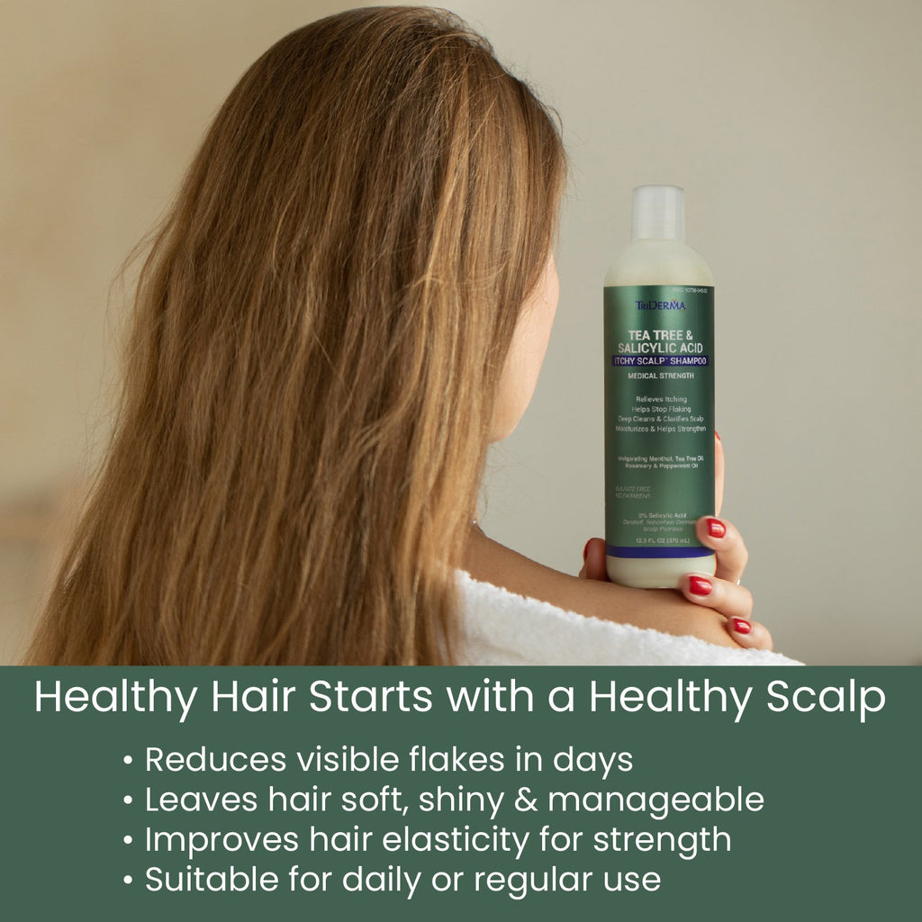 Tea Tree Itchy Scalp Shampoo – Dandruff & Itch Relief | TriDerma by TriDerma MD