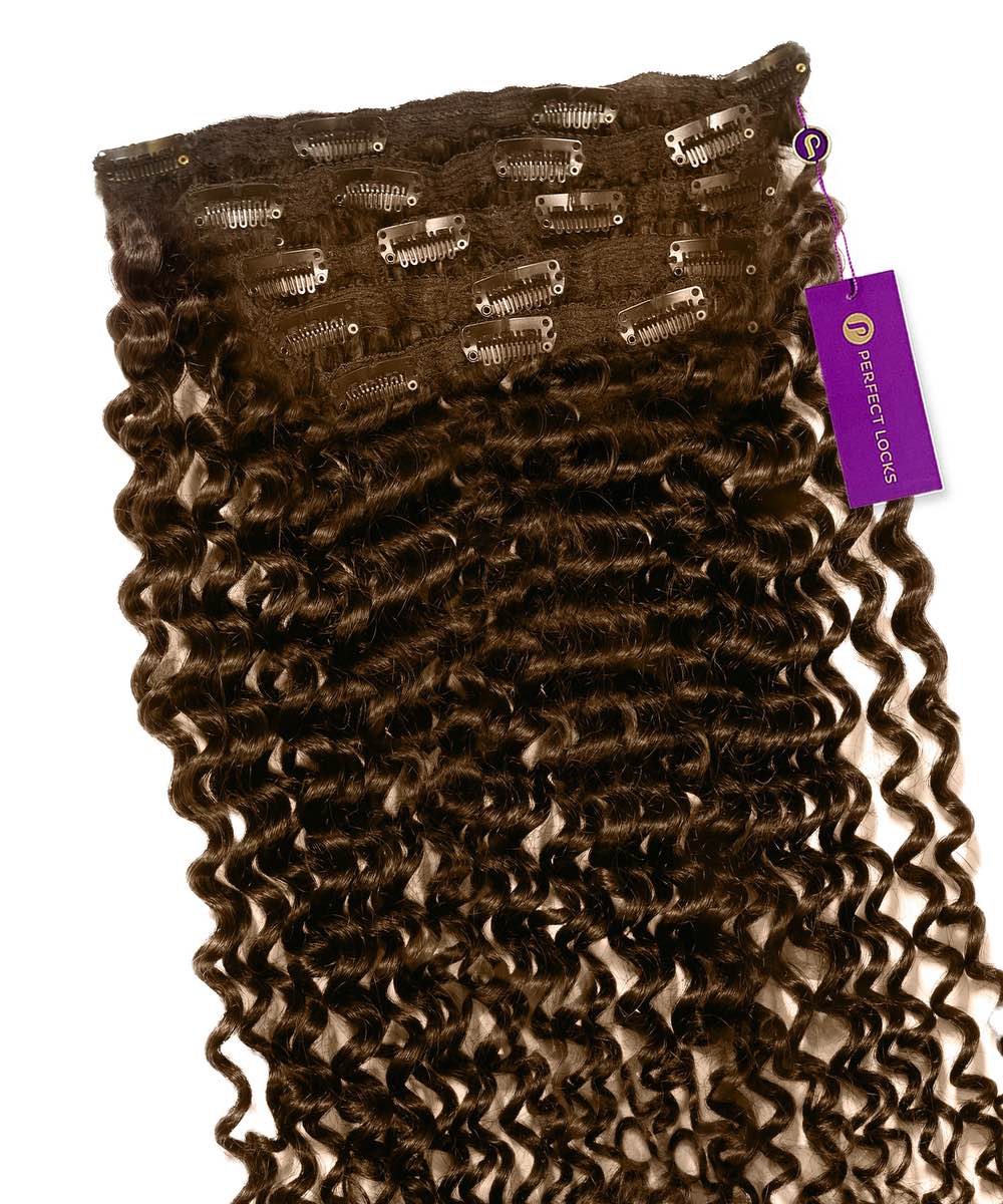 Tight Curly Classic Clip-In Hair Extensions by Perfect Locks