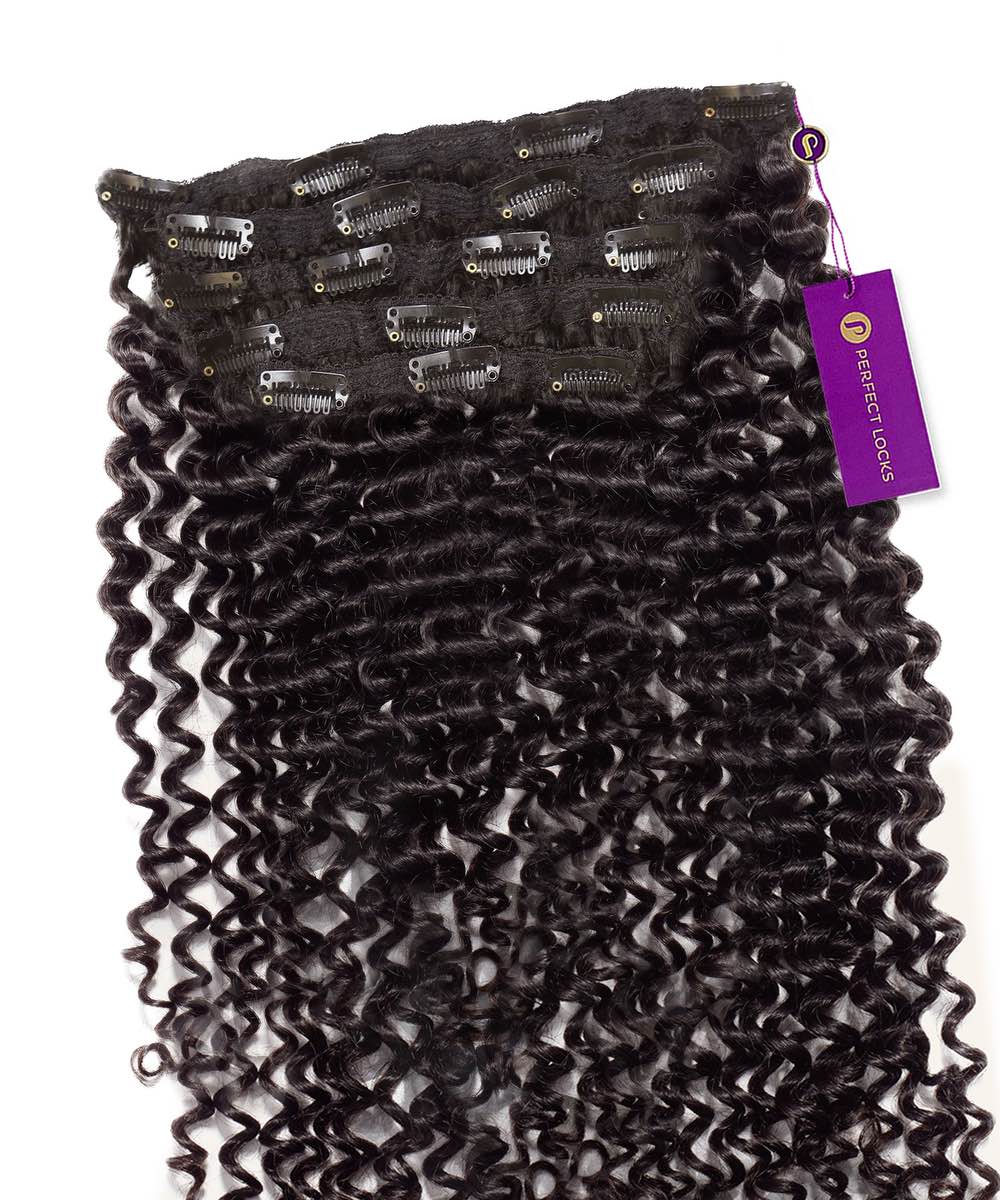Tight Curly Classic Clip-In Hair Extensions by Perfect Locks