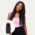 Yaki Straight 2x6 Transparent Lace Human Hair Closure by Private Label