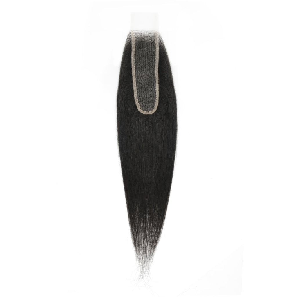Yaki Straight 2x6 Transparent Lace Human Hair Closure by Private Label