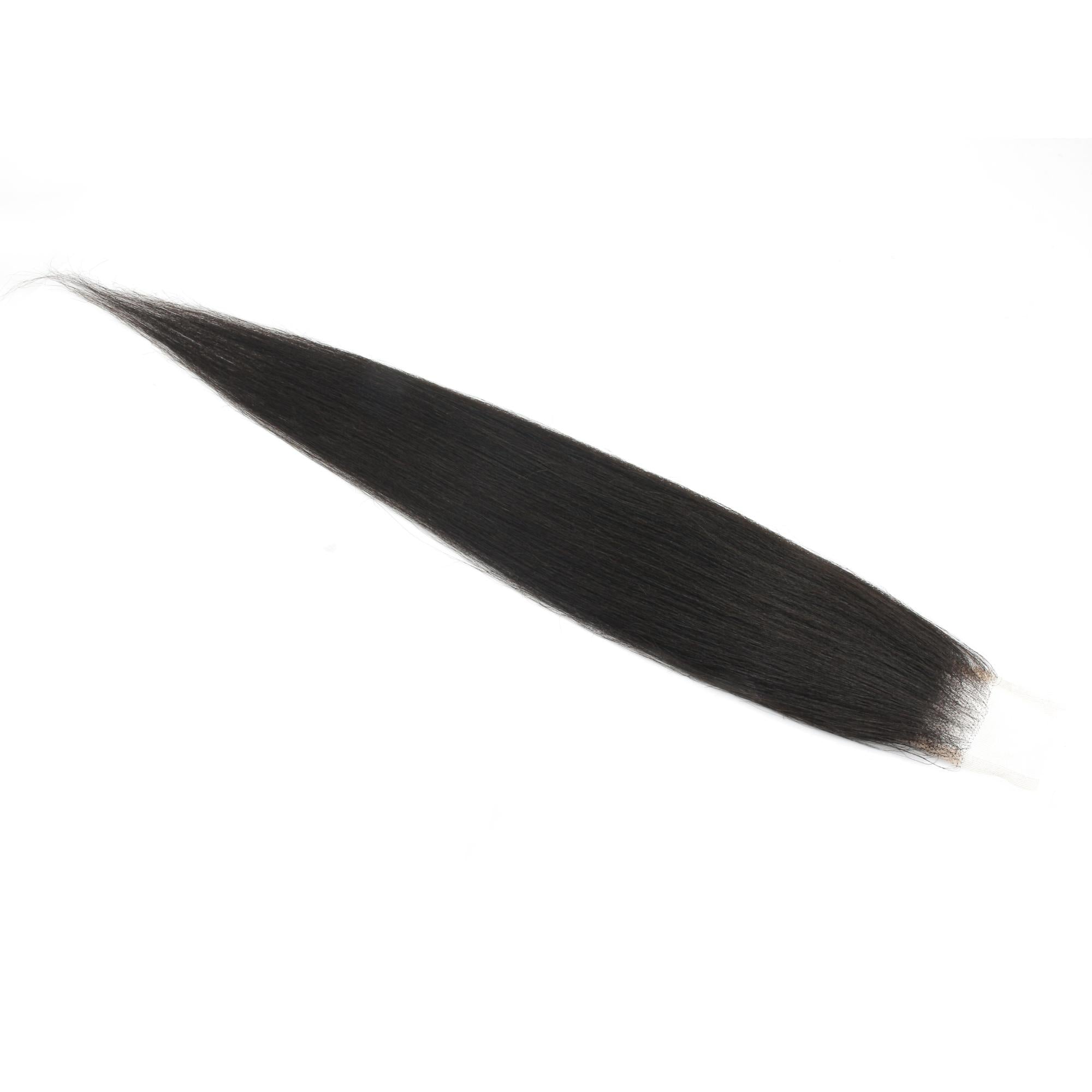 Yaki Straight 2x6 Transparent Lace Human Hair Closure by Private Label