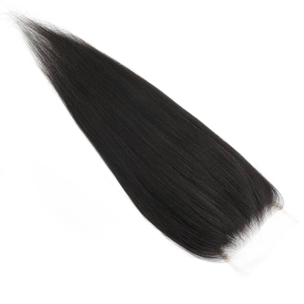 Yaki Straight 5x5 HD Lace Human Hair Closure by Private Label