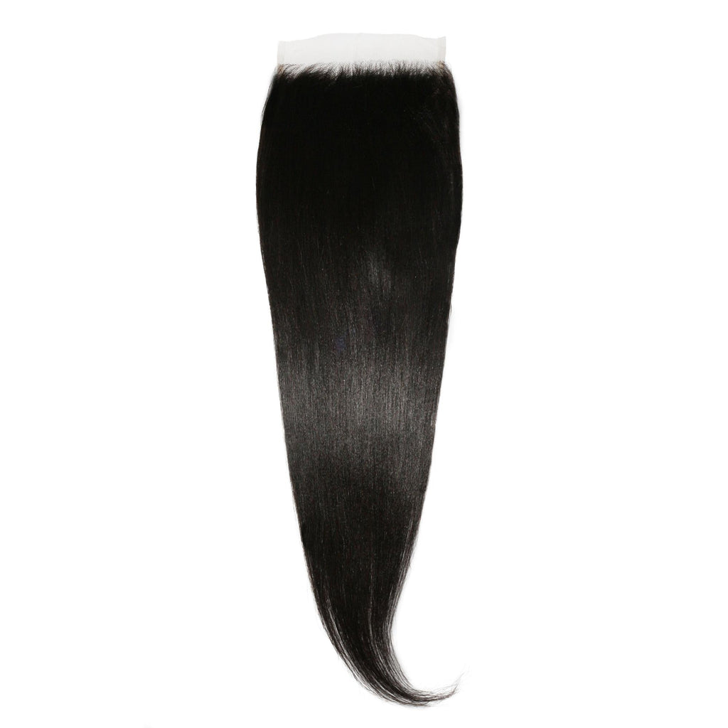 Yaki Straight 6x6 HD Lace Human Hair Closure by Private Label