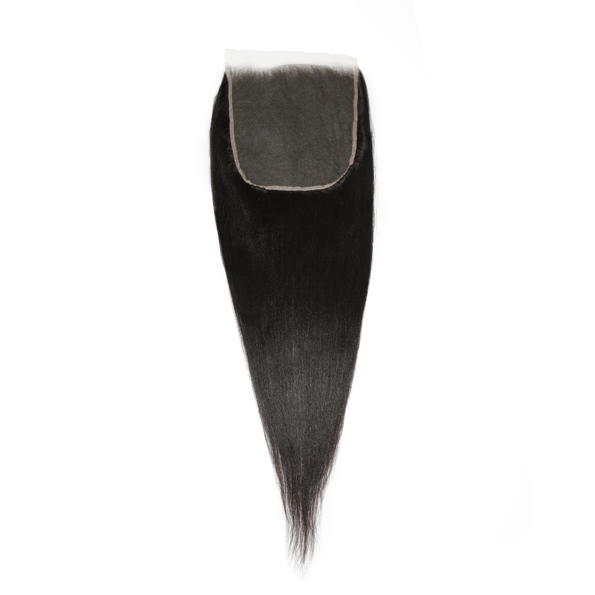 Yaki Straight 7x7 HD Lace Human Hair Closure by Private Label