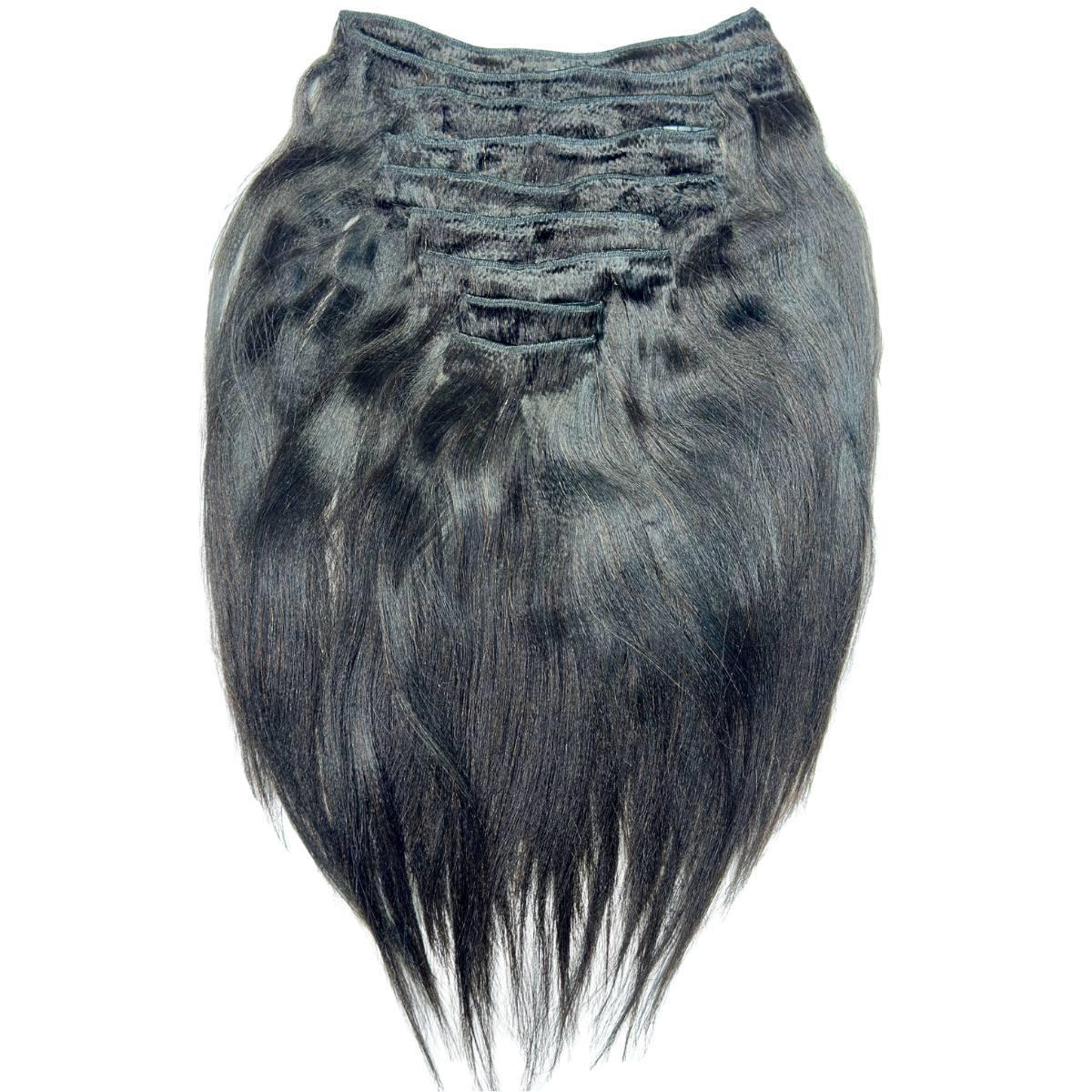 Yaki Straight Clip-In 100% Human Hair Extensions by Private Label