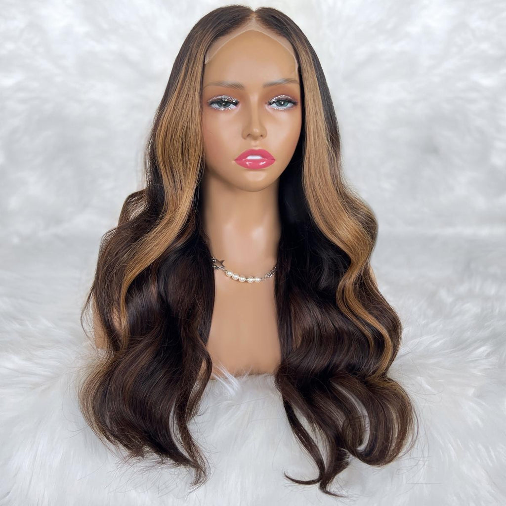 Zaria Glueless 5x5 HD Lace Professionally Colored 100% Human Hair Closure Wig by Private Label