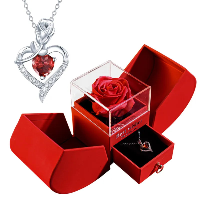 Christmas Jewelry Box Necklace by Ovriluxe Enterprises llc
