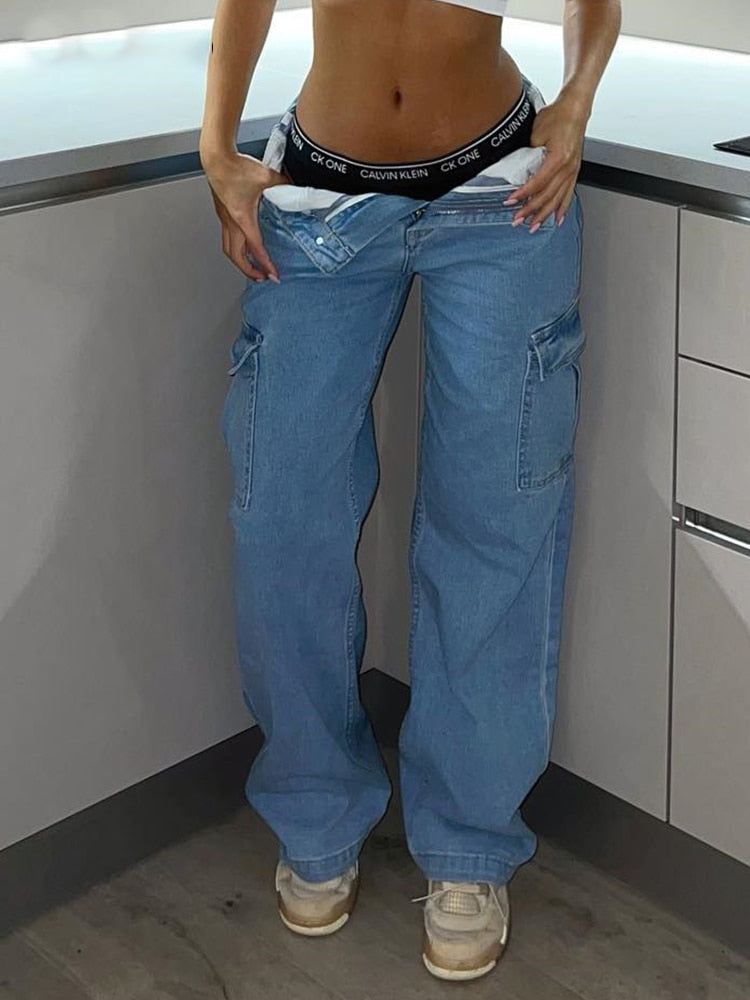 High Waist Cargo Pants Stylish by Ovriluxe Enterprises llc
