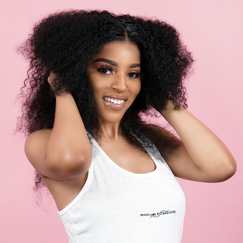 Afro Kinky Curly 100% Human Hair Bundles by Private Label
