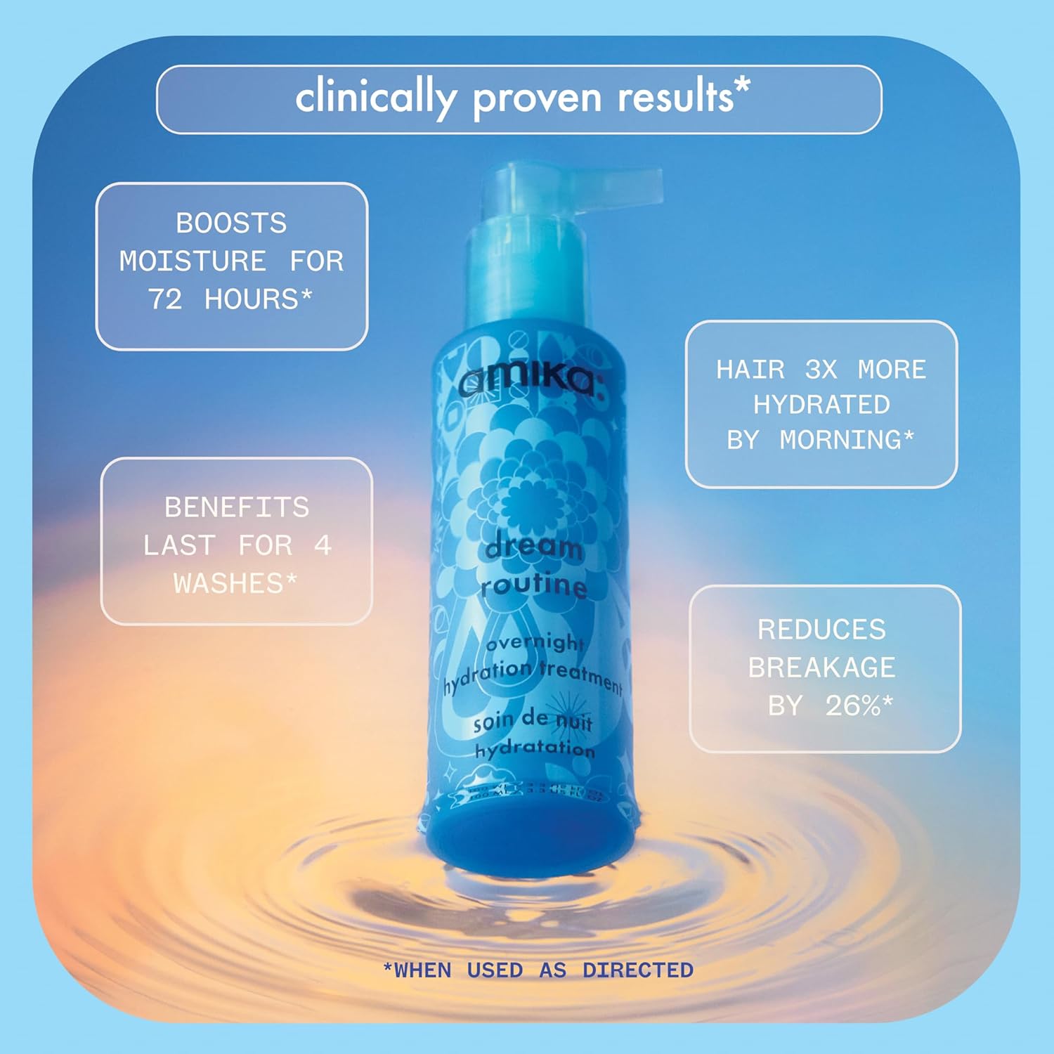 Amika Dream Routine Overnight Hydrating Hair Mask 100 mL by Nava Beauty