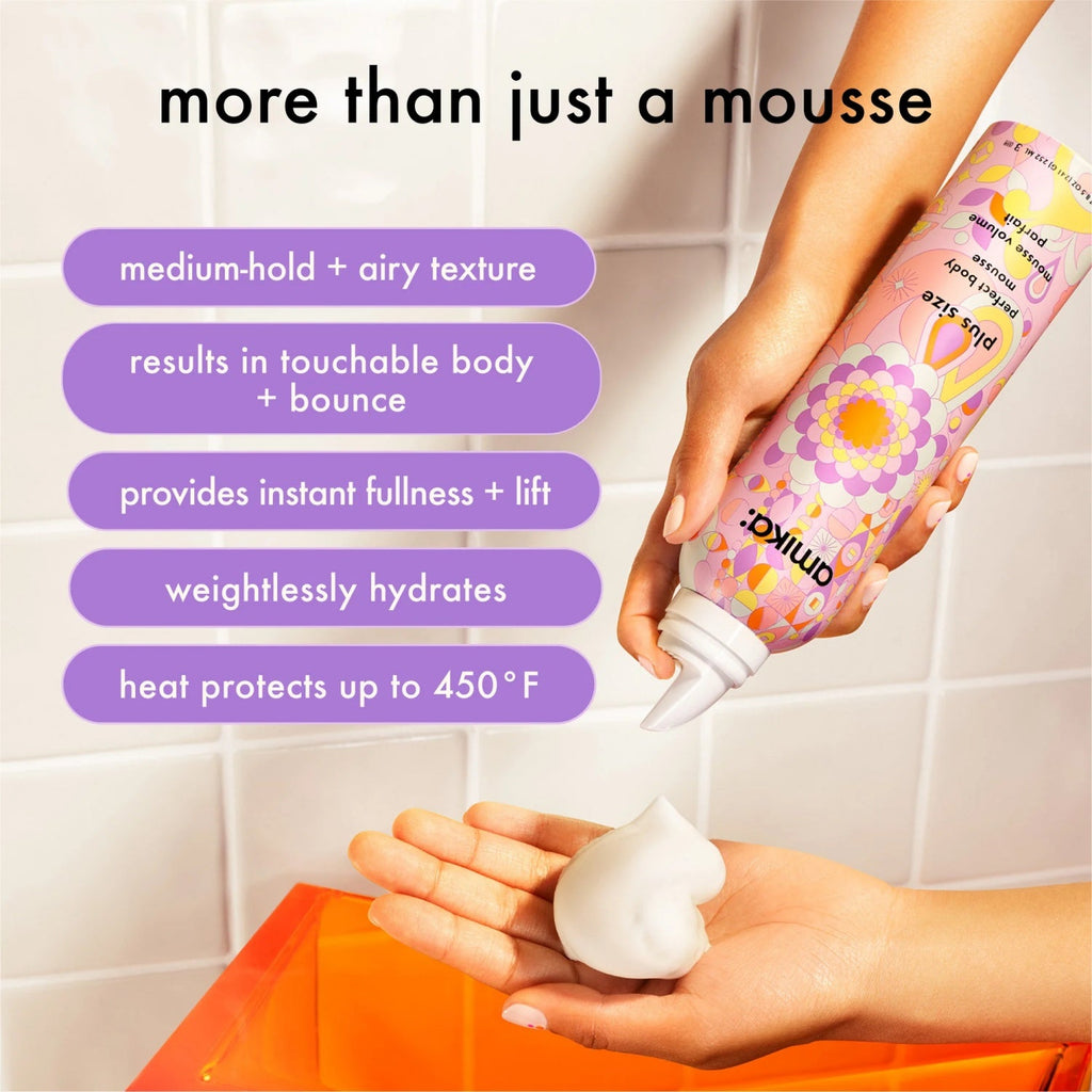 Amika Plus Size Perfect Body Mousse 8.5 Oz by Nava Beauty