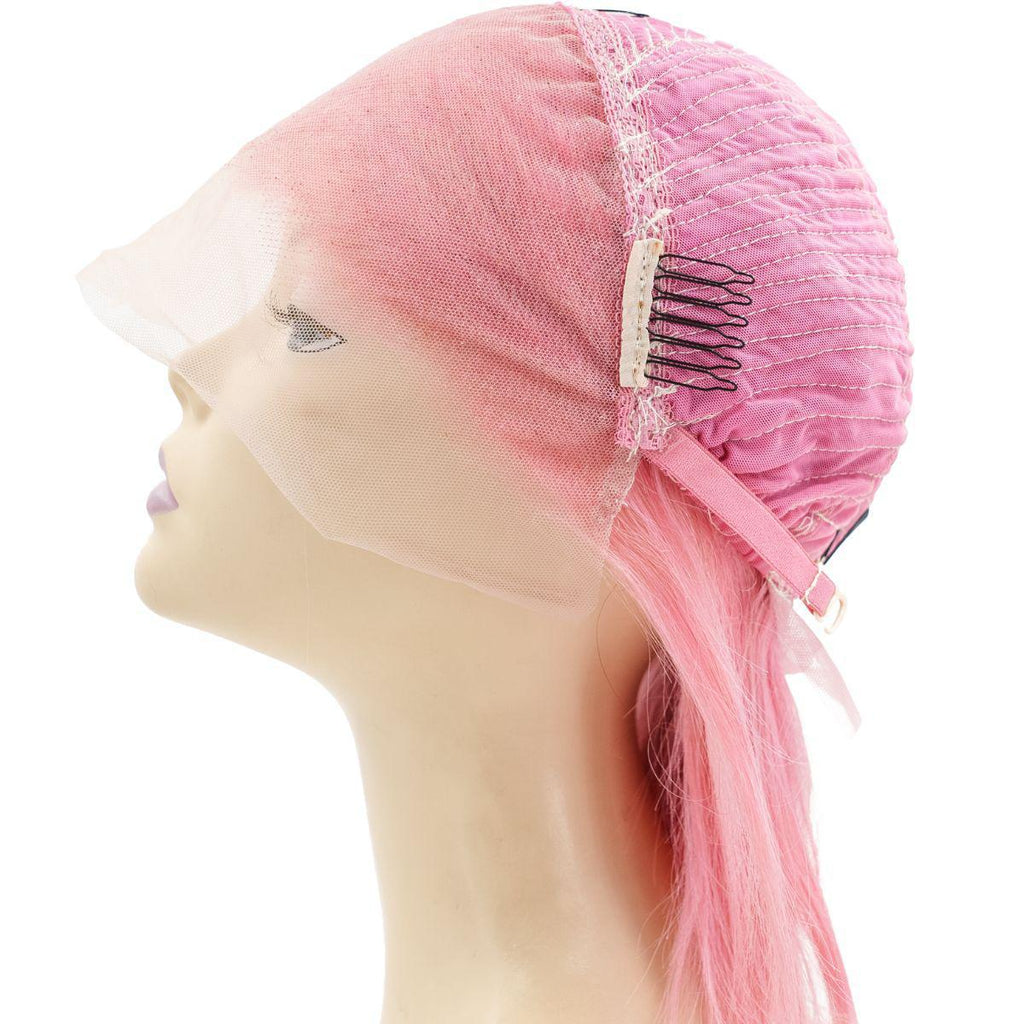 Cotton Candy 13x4 Transparent Lace Front 100% Human Hair Bob Wig by Private Label