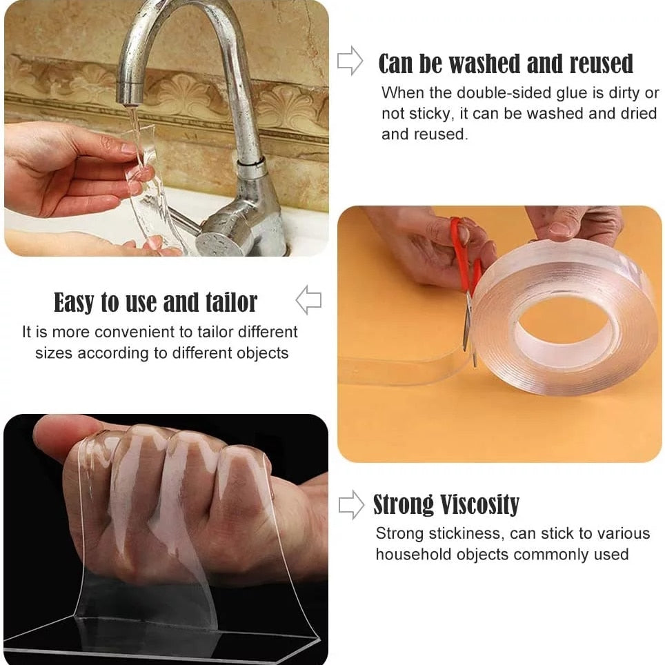 Nano Tape Double Sided Tape Transparent by Ovriluxe Enterprises llc